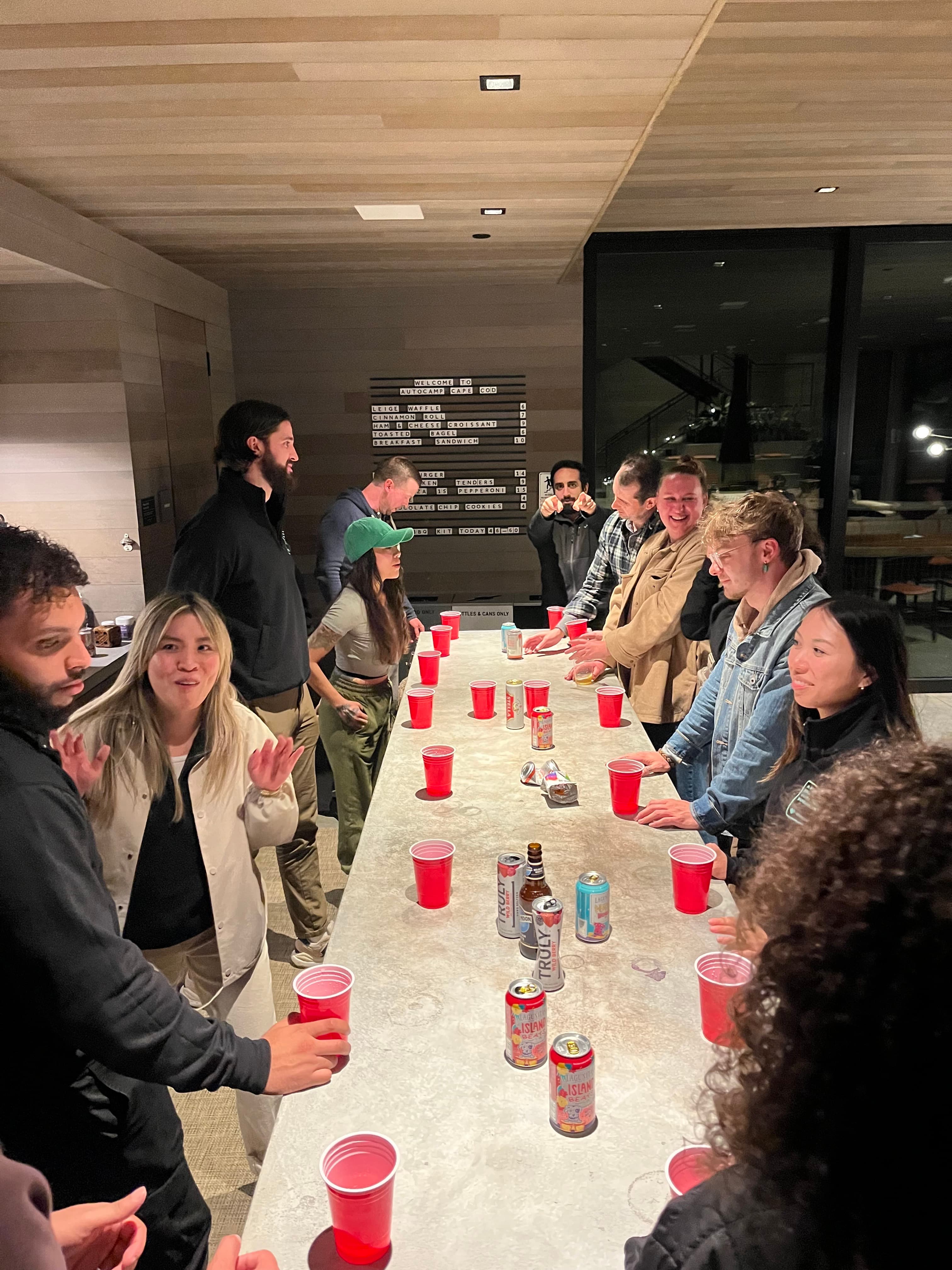 Late night drinks