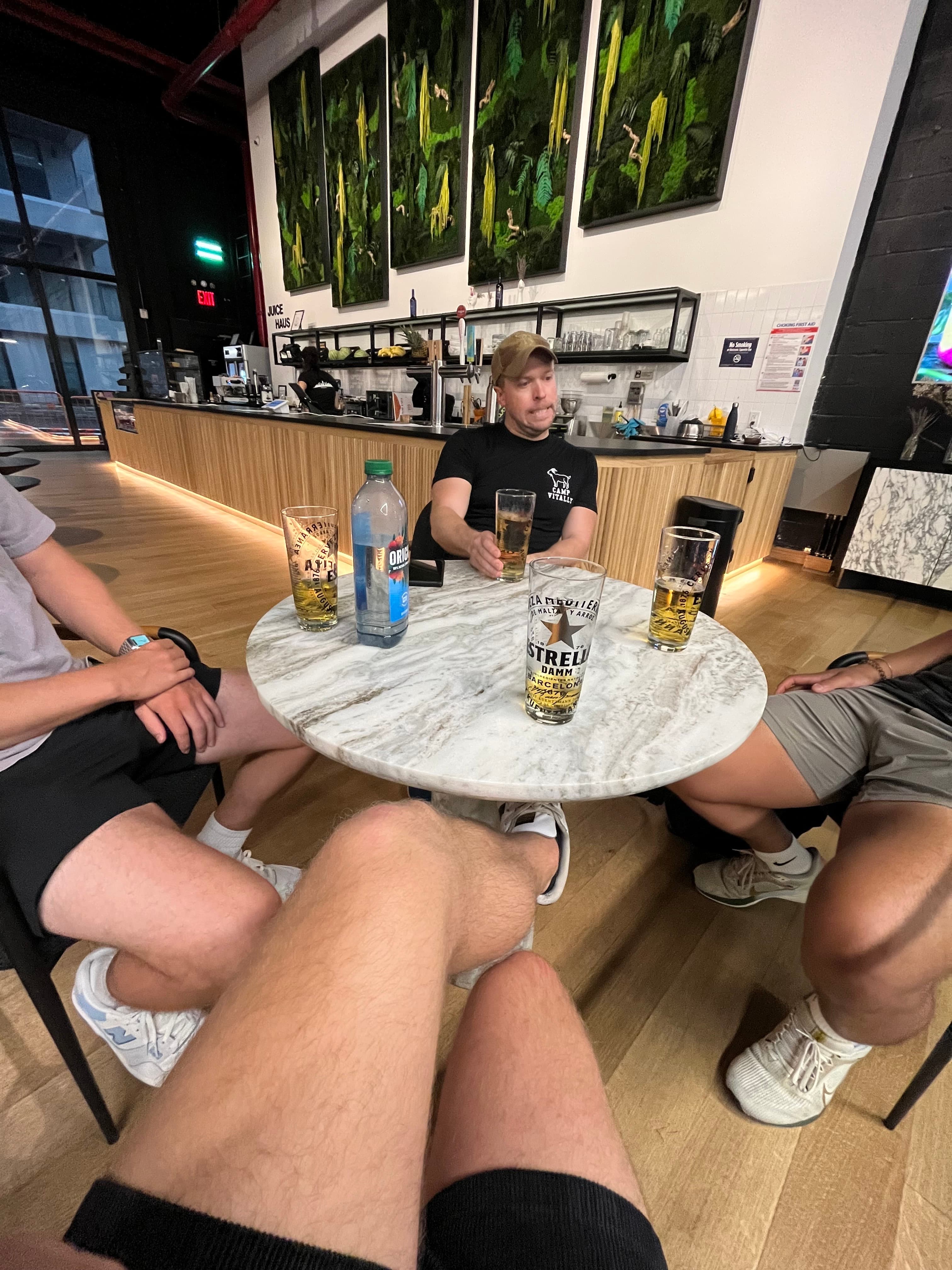 Post padel beers