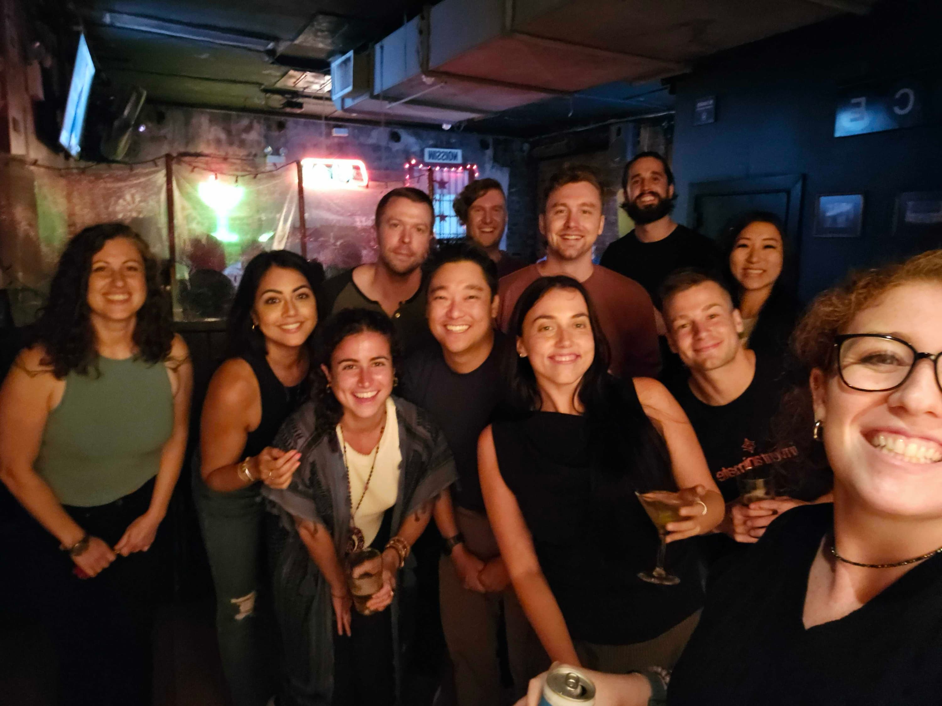 Early night team photo
