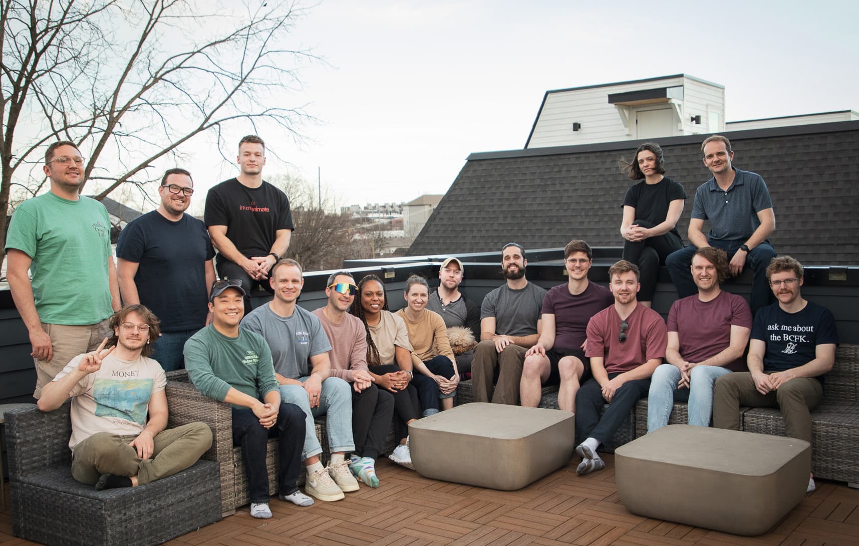 PDE team rooftop photo