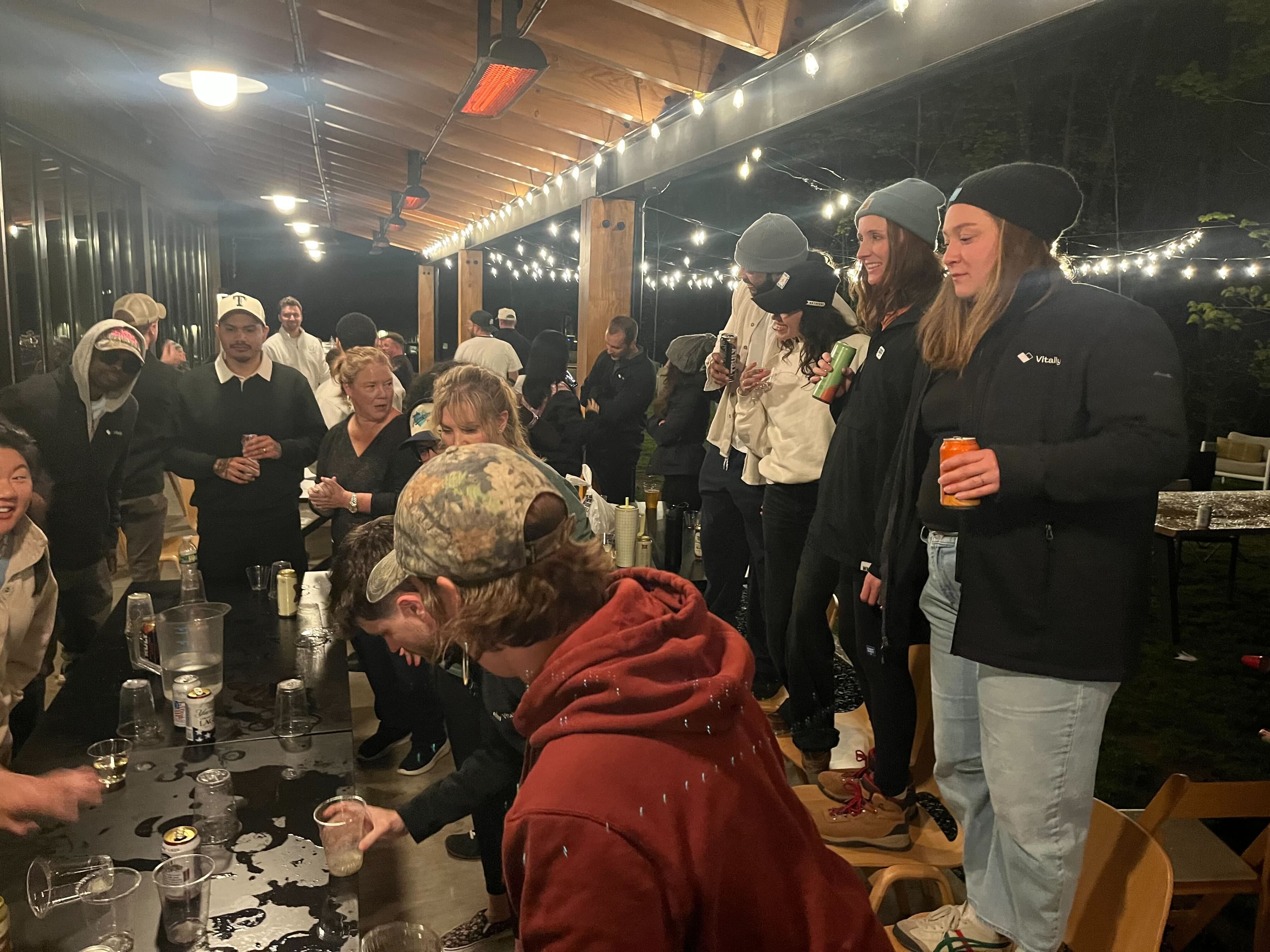 Flip cup tournament